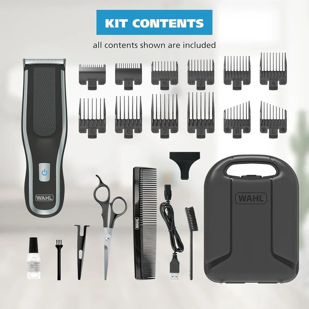 NWT Wahl Clipper Self-Haircut Pro Lithium Ion Cordless Hair Cutting Kit 3026122